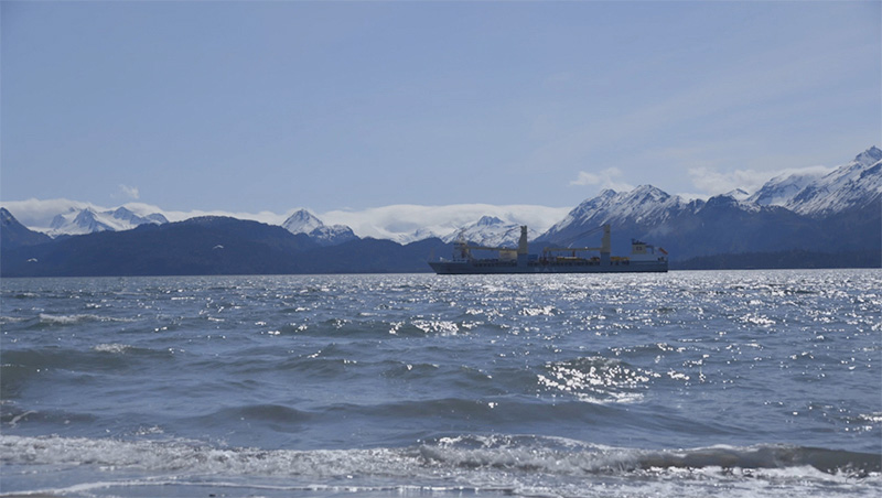 Deutsche-Oel-Gas-MS-Svenja-Ankunft-Alaska